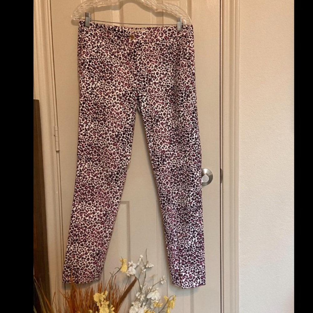 Michael Kors pink leopard pants